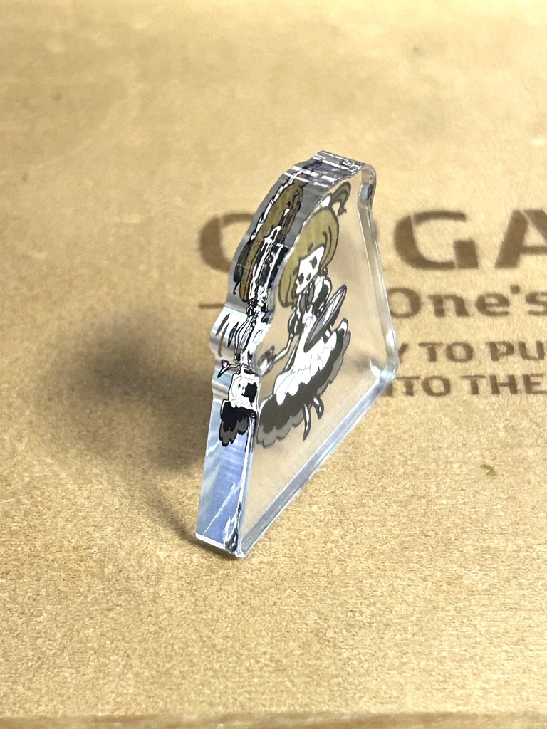 メイドさん(自立ミニアクリルスタンド直径3.5cm)