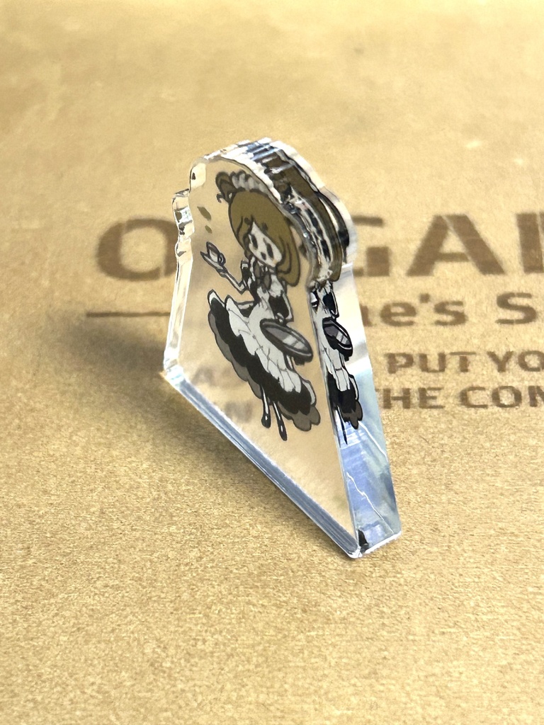 メイドさん(自立ミニアクリルスタンド直径3.5cm)