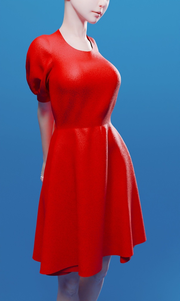 Modern Red Dress