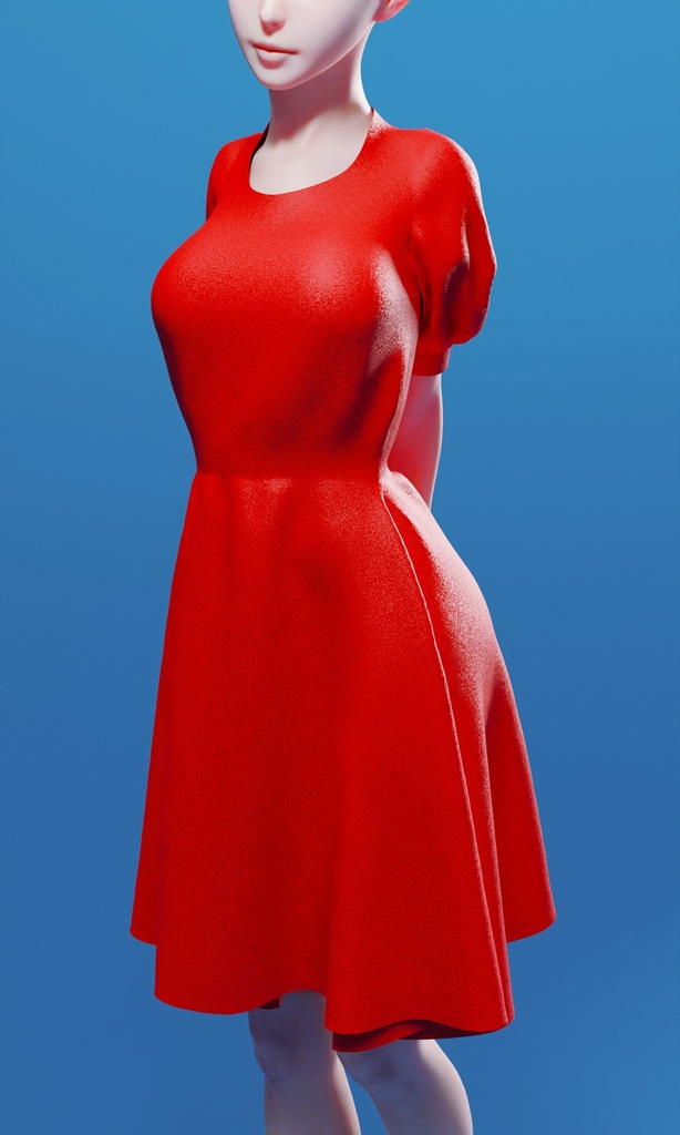 Modern Red Dress