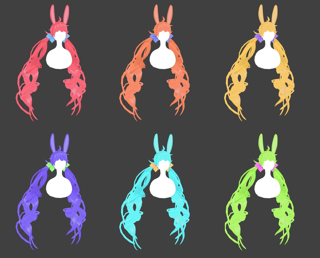 Cute Long Curls in 6 colors