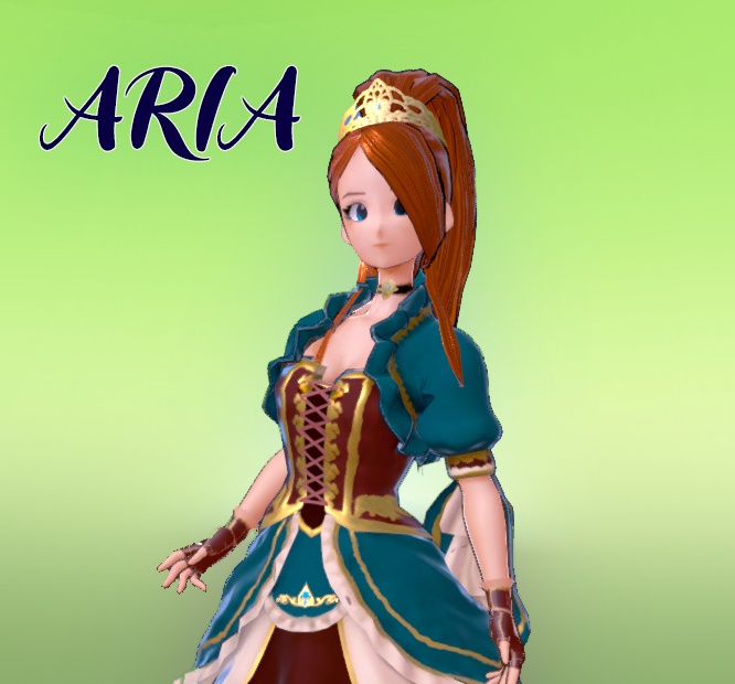 Aria (GAME READY VRC + VRM + Blend)