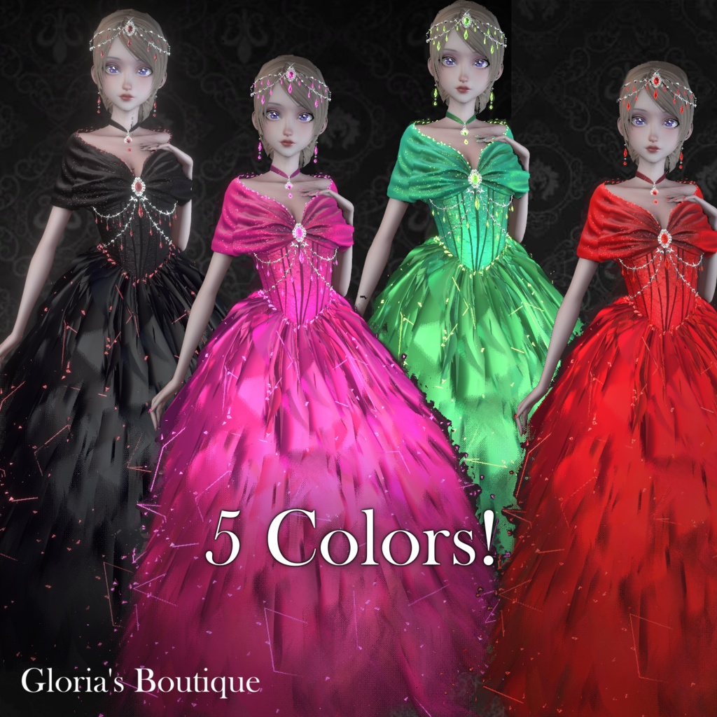 Star Night - Celestial Gown Dress for Vrchat