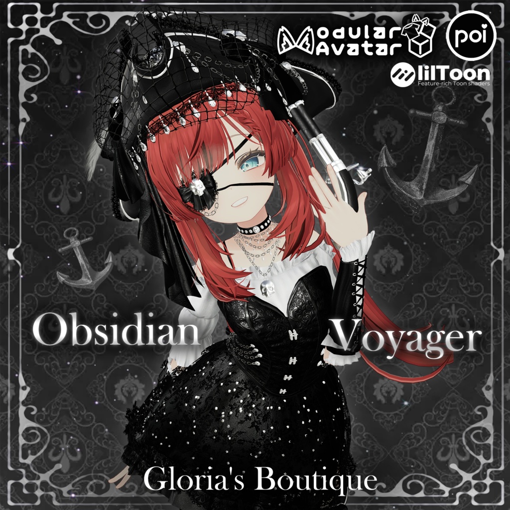 Obsidian Voyager Pirate (4アバター対応)