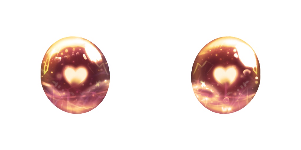 VRoid Heart Eyes Warm Mahogony 