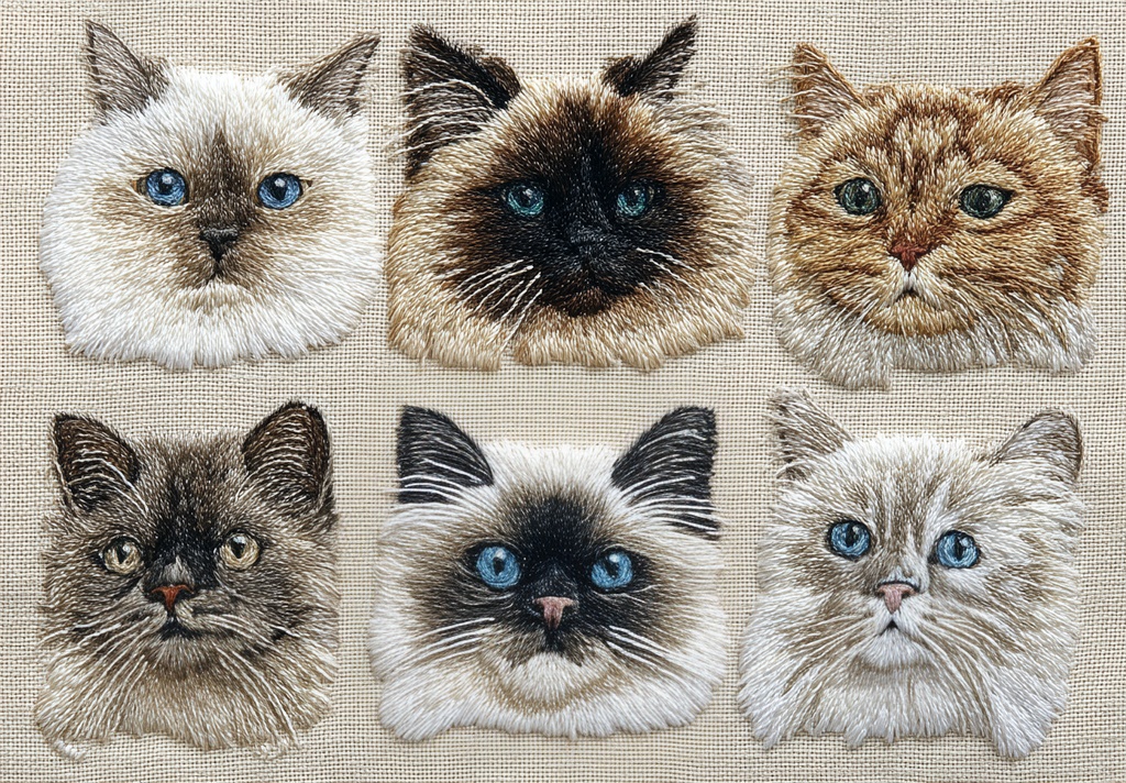 SOLIDNIC. 刺繍調 CAT TOTE