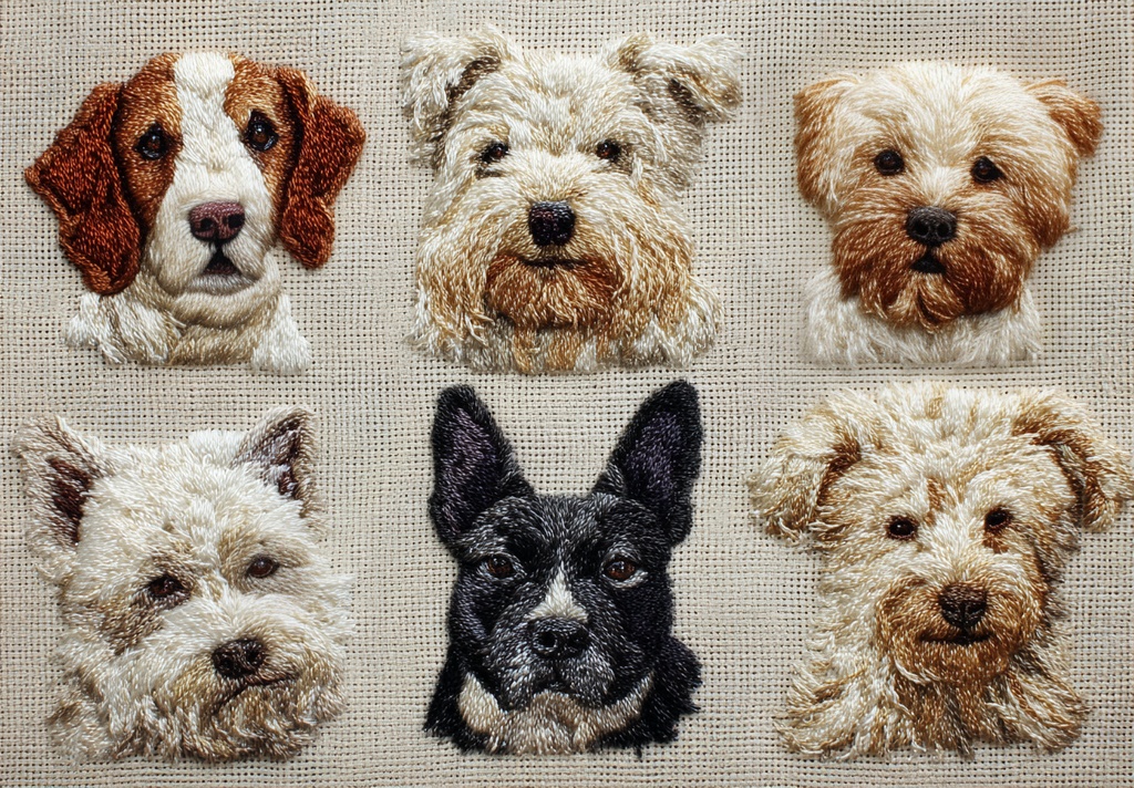 SOLIDNIC. 刺繍調 DOG TOTE