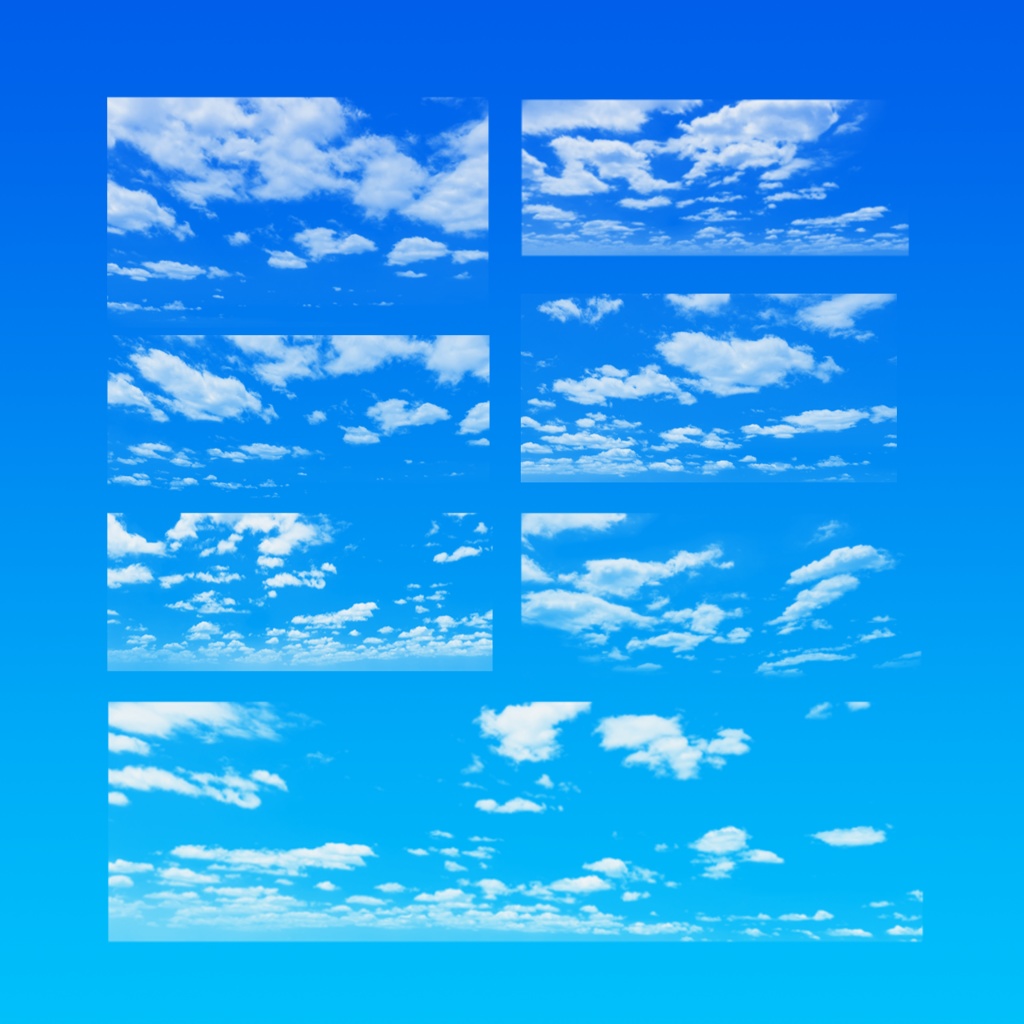 【Photoshopブラシ】雲ブラシ50種類〜高解像度〜