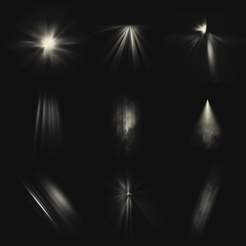 【Photoshopブラシ】光ブラシ50種類〜高解像度〜