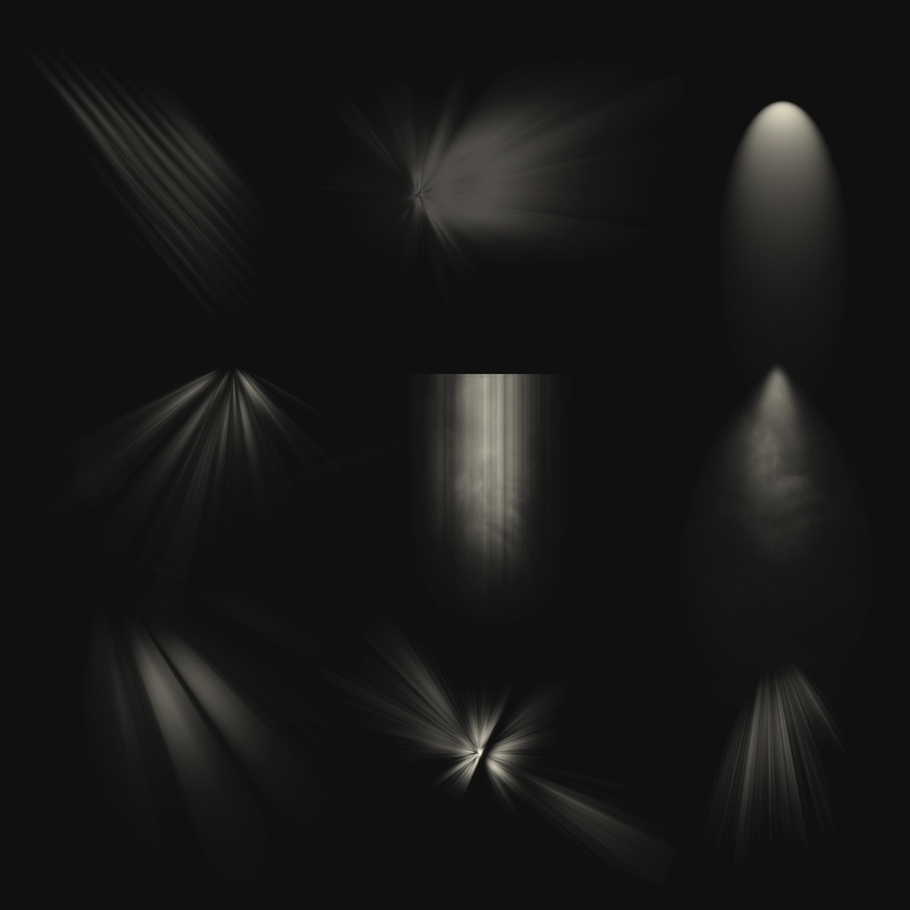 【Photoshopブラシ】光ブラシ50種類〜高解像度〜