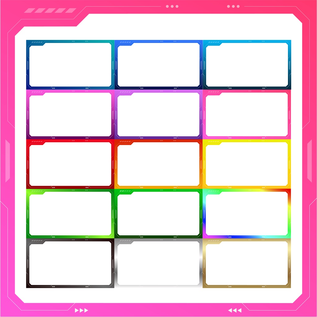 【無料配布】フレーム素材〜バナーやサムネに〜