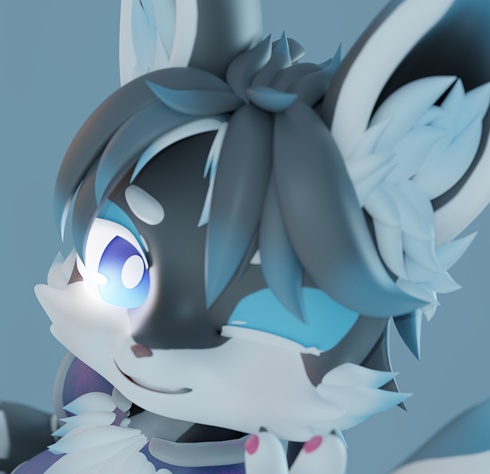 [BlueGuaShop] -3Dモデル-太郎-Taro- Silver fox be silver fox