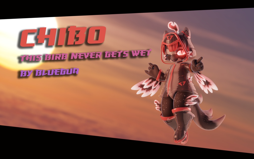 [BlueGuaShop] -3Dモデル-ちぼう-Chibo-This birb never gets wet - bluegua - 2/8