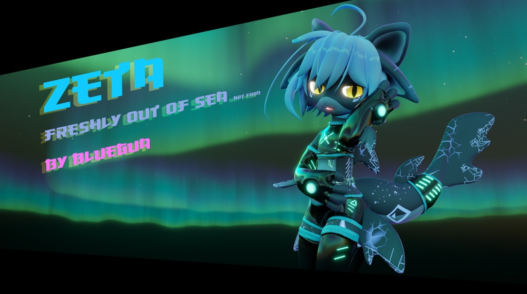 [BlueGuaShop] -3Dモデル-ゼータ-Zeta-Freshly out of sea~ - bluegua - 2/8