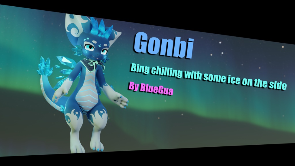 [BlueGuaShop] -3Dモデル-ゴンビ-Gonbi-Bing chilling with some ice on the side~ - bluegua - 2/8