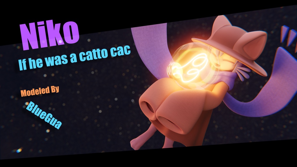 [BlueGuaSpecial] -3Dモデル-ニコ-Niko-If he was a catto cac - bluegua - 2/7