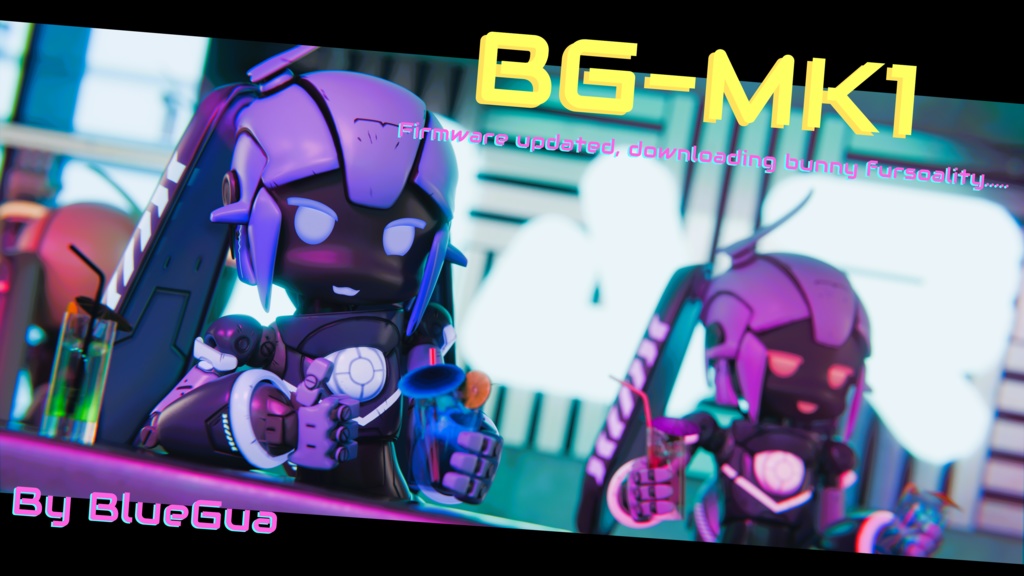 [BlueGuaShop] -3Dモデル-BGMK1-Firmware updated, downloading bunny fursoality... - bluegua - 2/4