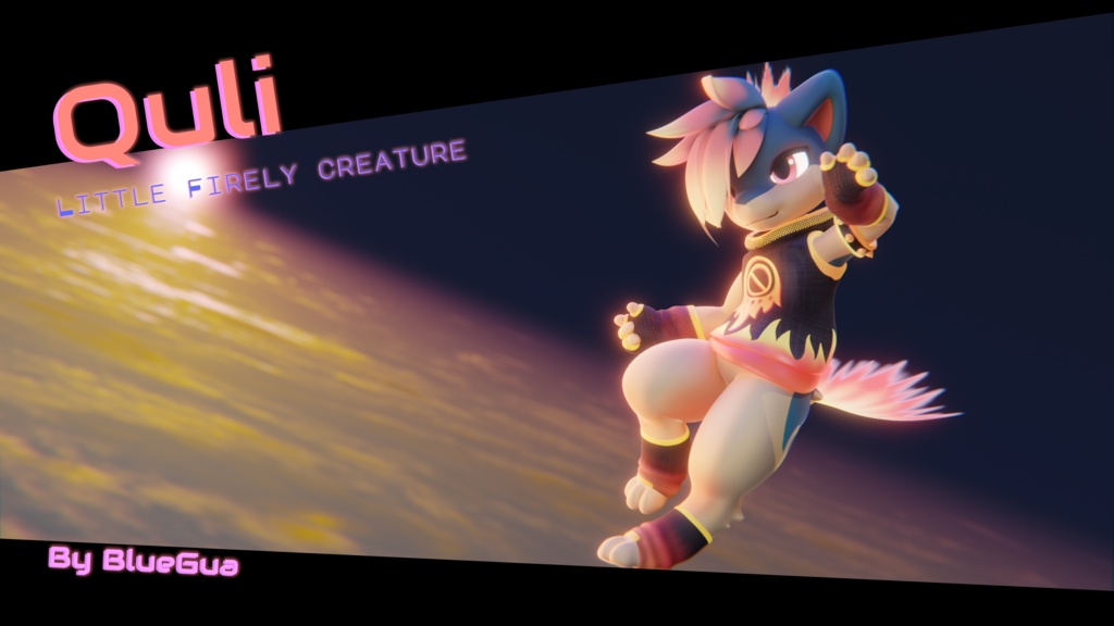 [BlueGuaSpecial] -3Dモデル-Quli-Little firely creature~ - bluegua - 2/7