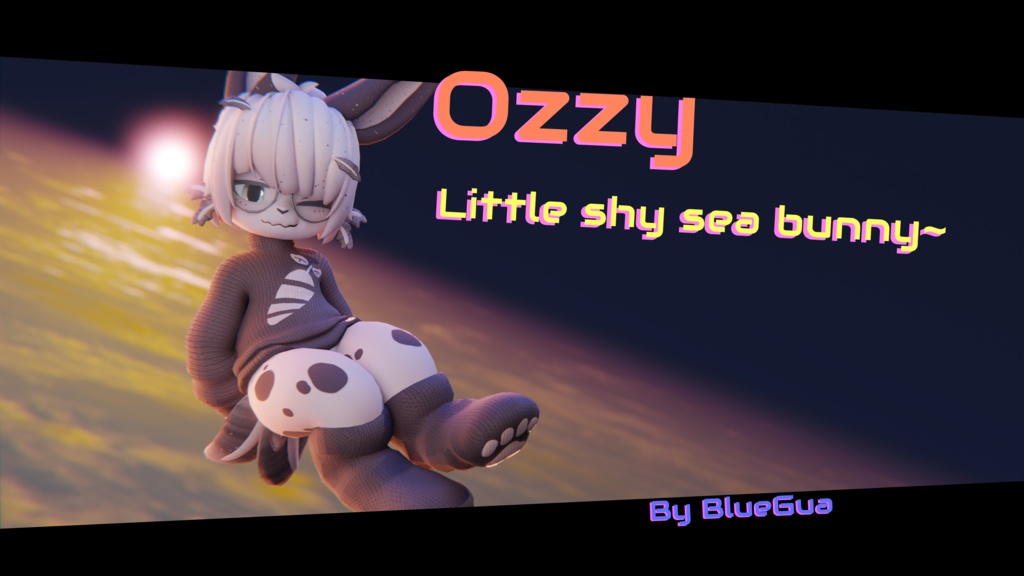 [BlueGuaShop] -3Dモデル-Ozzy-Little shy sea bunny~ - bluegua - 2/7