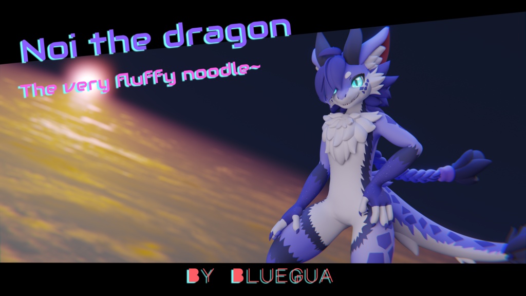 [BlueGuaShopl] -3Dモデル-NoiDragon-the very fluffy noodle~ - bluegua - 2/5