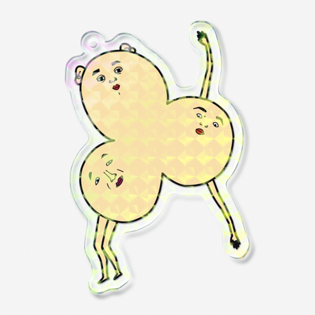 ぱんぱん☆おじさん Hologram Key Chain