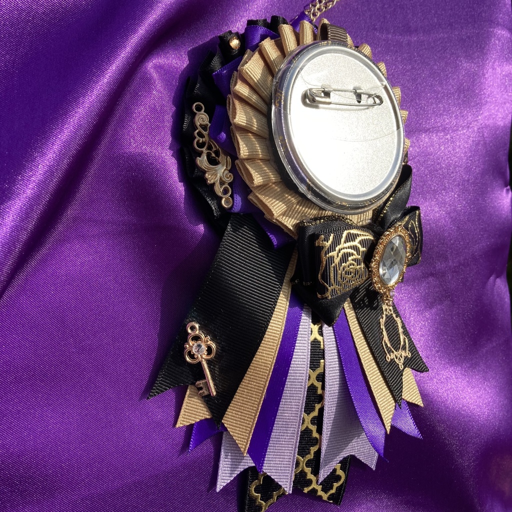 黒×紫×金 ロゼット