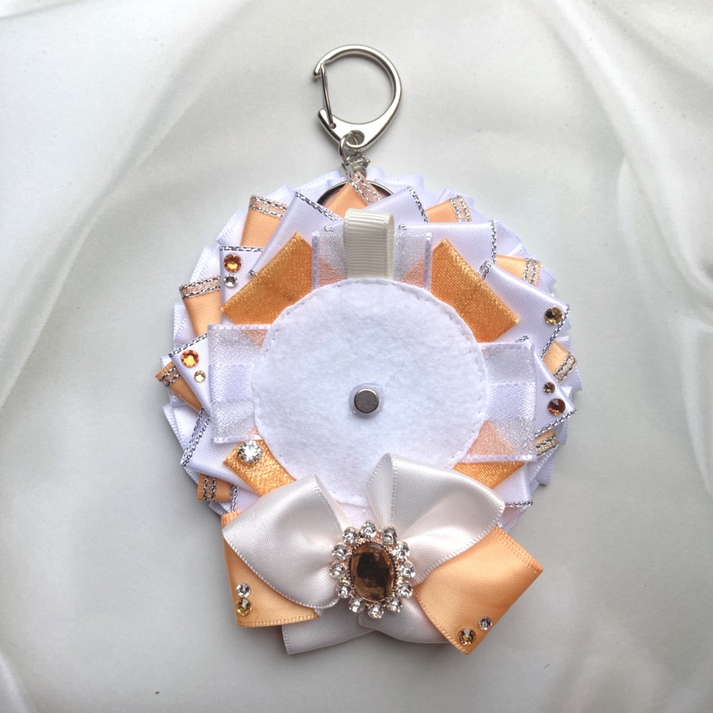 白×オレンジ ロゼット