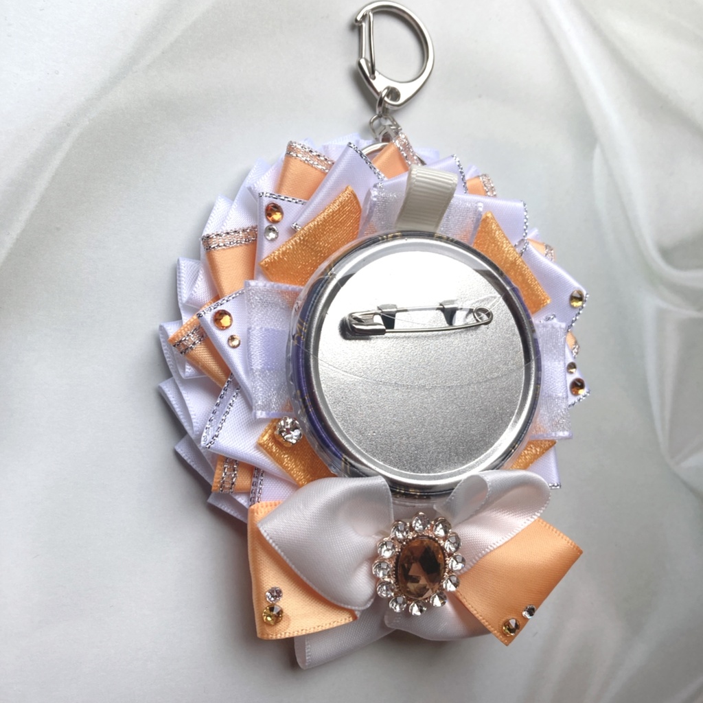 白×オレンジ ロゼット