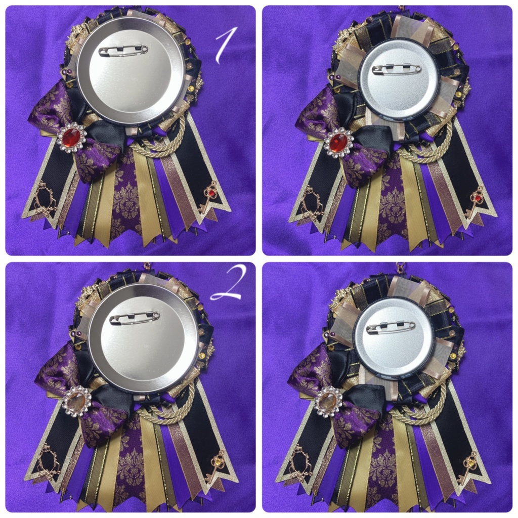 黒×紫×金 カスタムロゼット