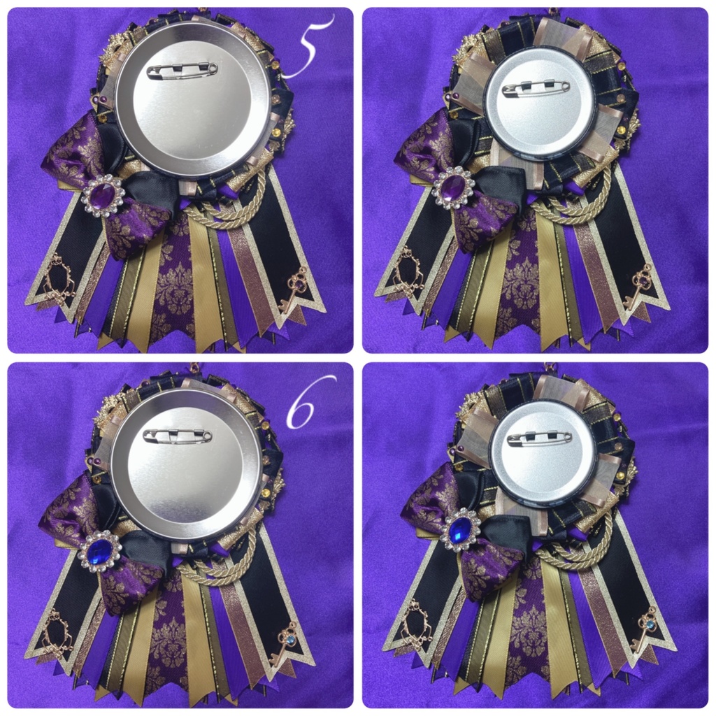 黒×紫×金 カスタムロゼット