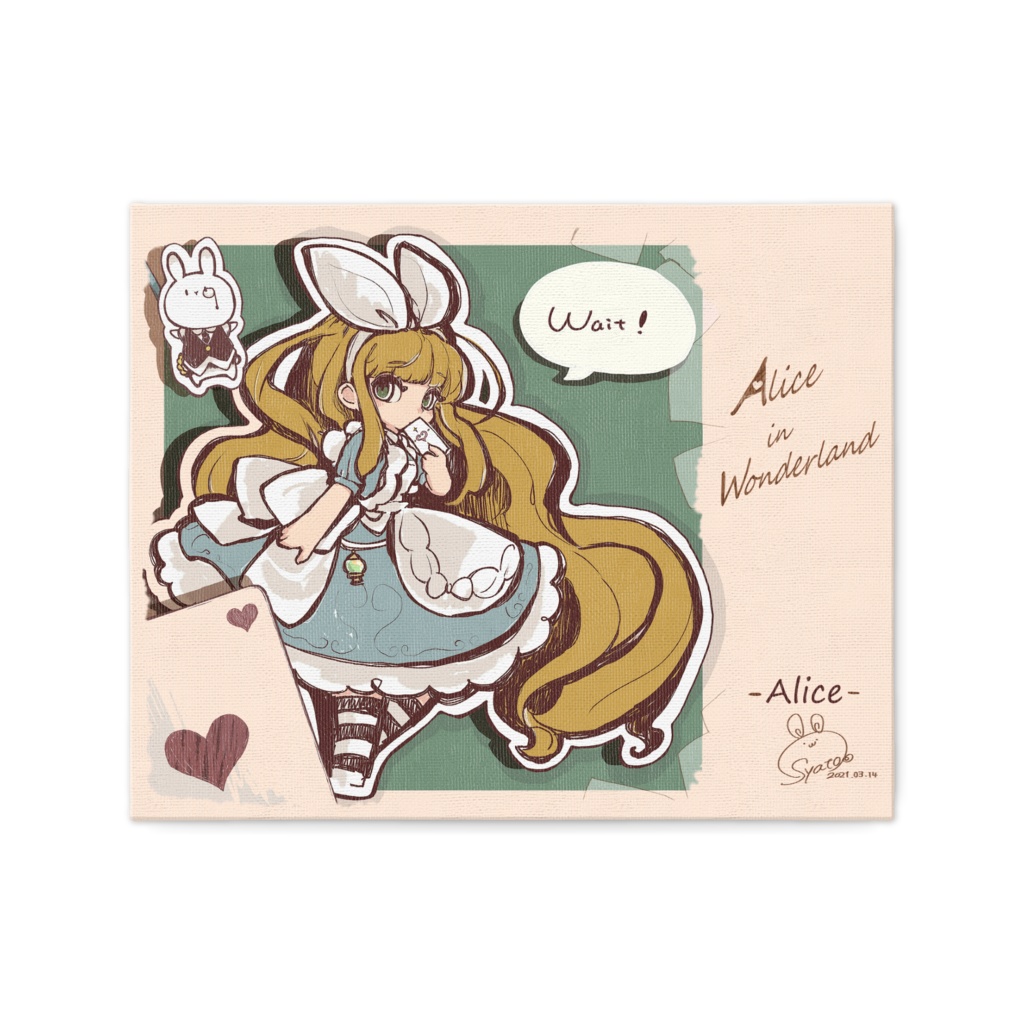 Alice In Wonderland キャンバス アリス Chococotte Booth