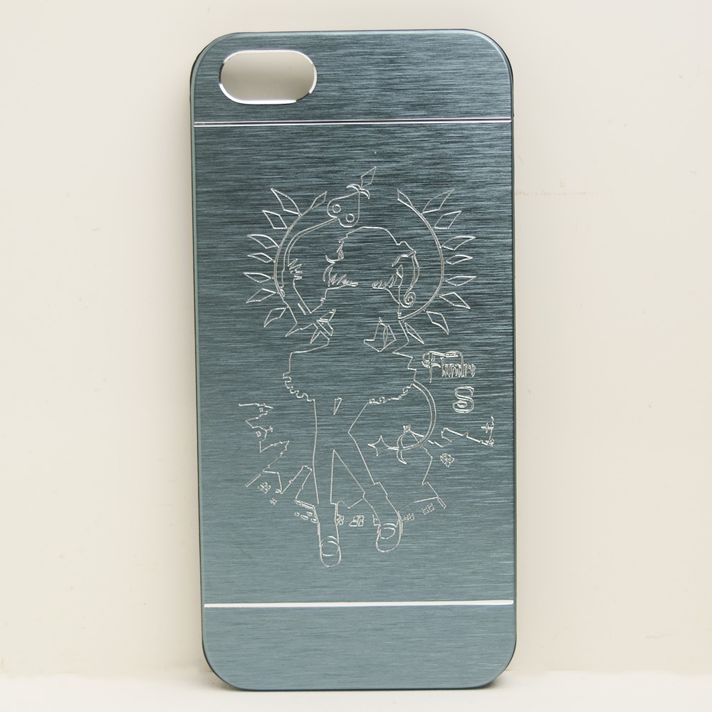 iPhone5/5sメタルケース青 フランドール