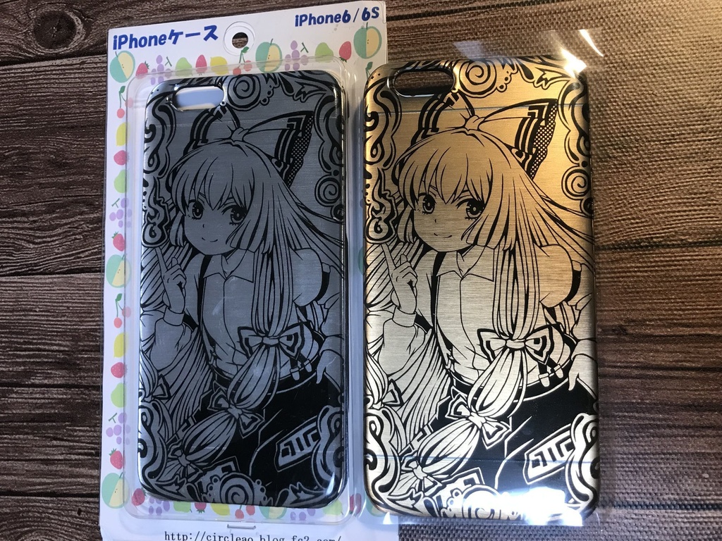 iPhoneケース6,7,8,SE/藤原妹紅/ポッティング有