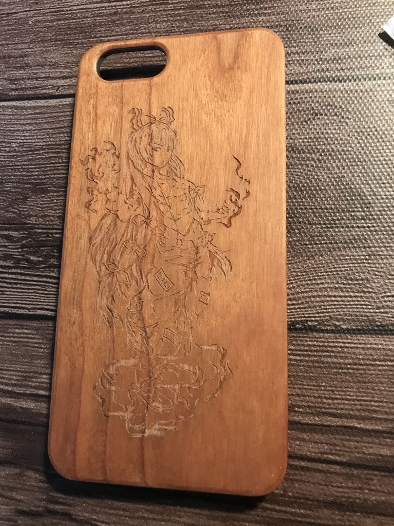 木製iPhoneケース6,6s/藤原妹紅2