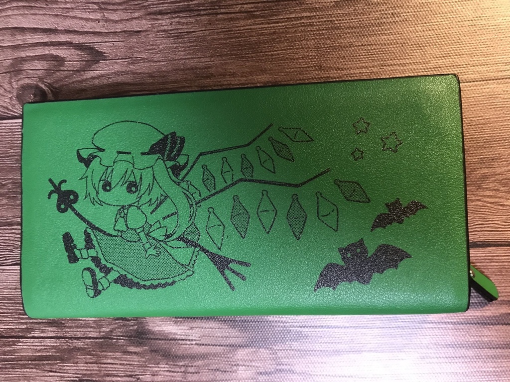 ラウンドウォレット両面印刷/長財布/フランドール&紅魔館キャラ