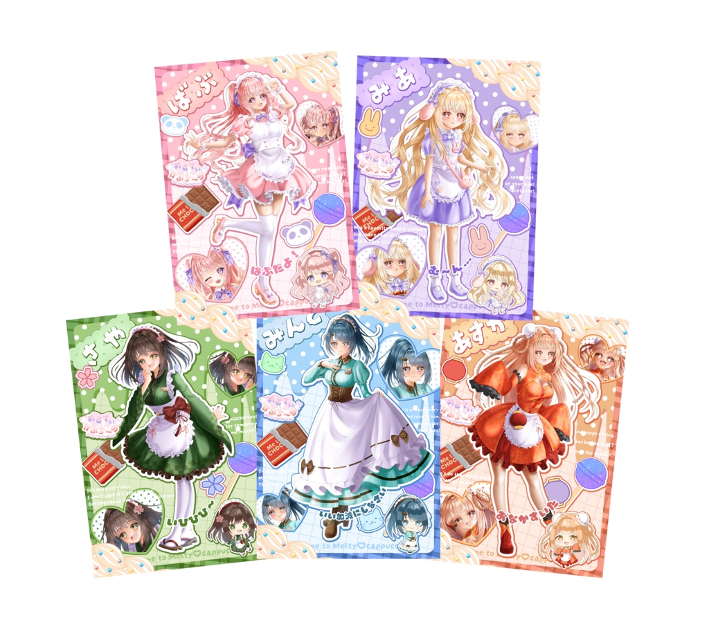 「めるてぃ♡かぷち～の」ポストカードセット