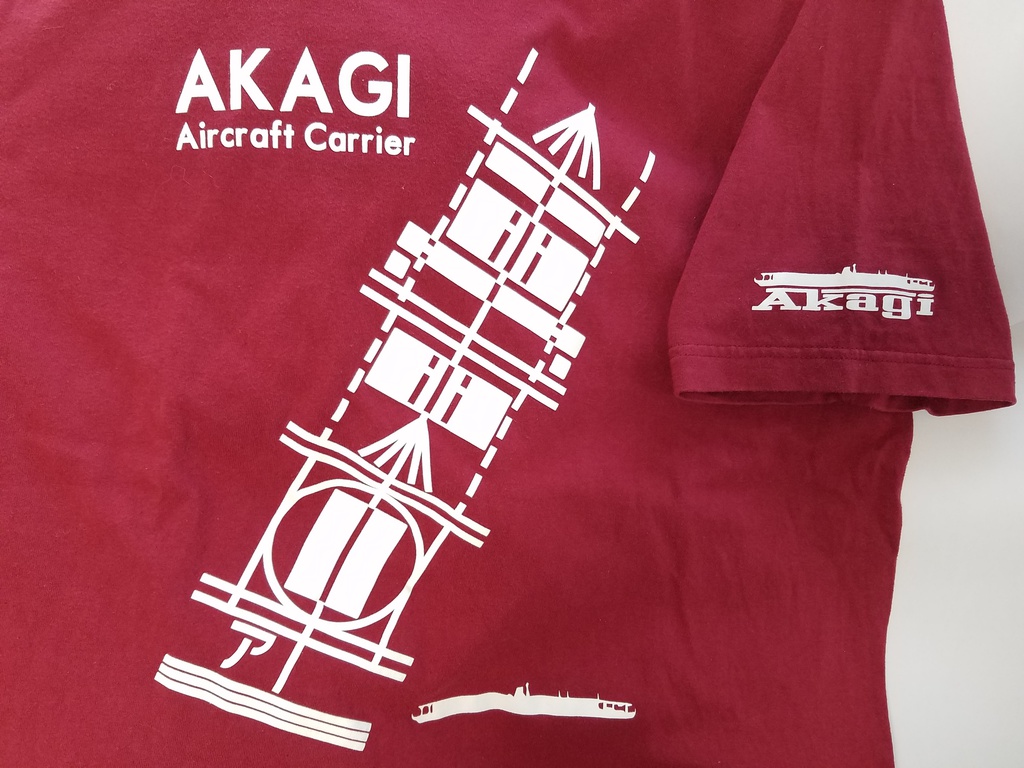 艦これ 空母 赤城 飛行甲板デザイン Tシャツ