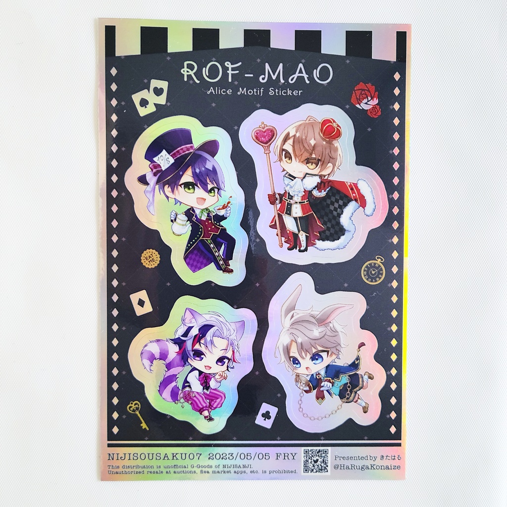 ろふまおアリスモチーフステッカー