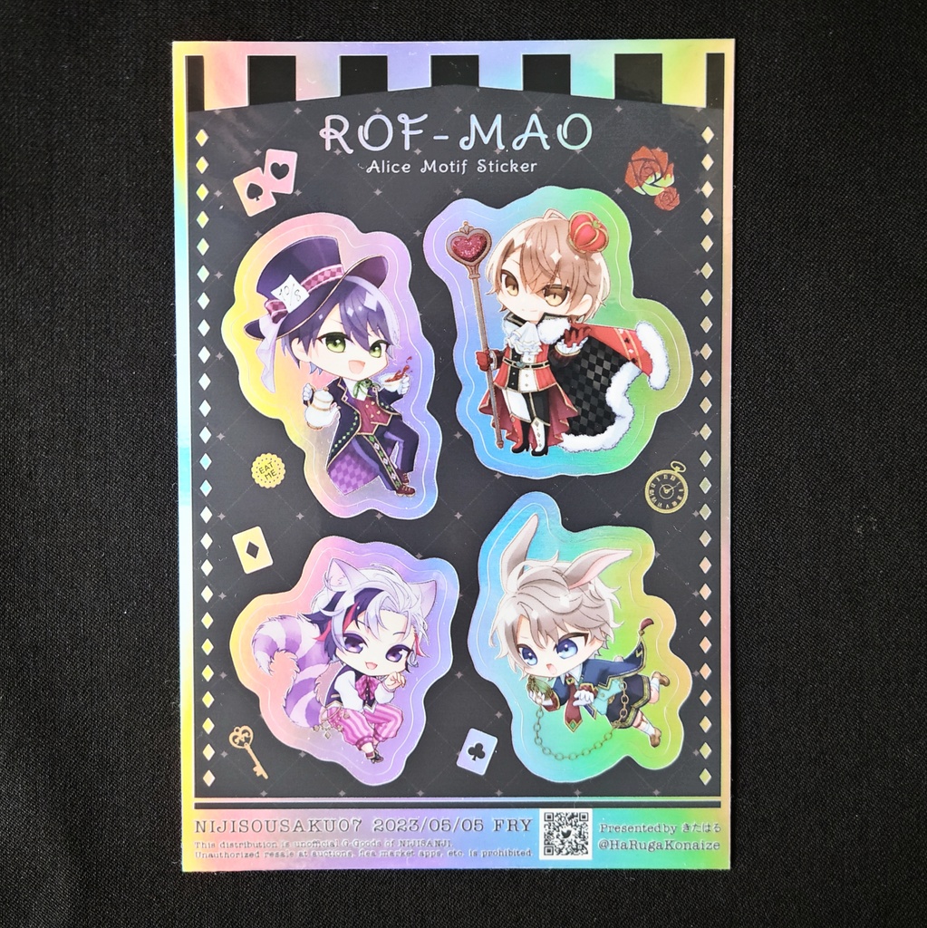 ろふまおアリスモチーフステッカー