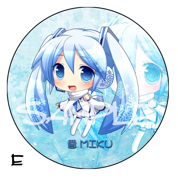 【ボカロ】デカ缶バッチ 初音ミク 76mm 全6種