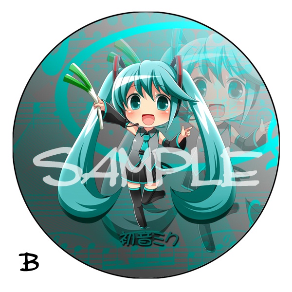 【ボカロ】デカ缶バッチ 初音ミク 76mm 全6種