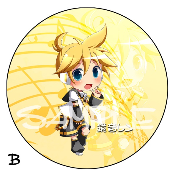 【ボカロ】デカ缶バッチ 鏡音レン 76mm 全5種