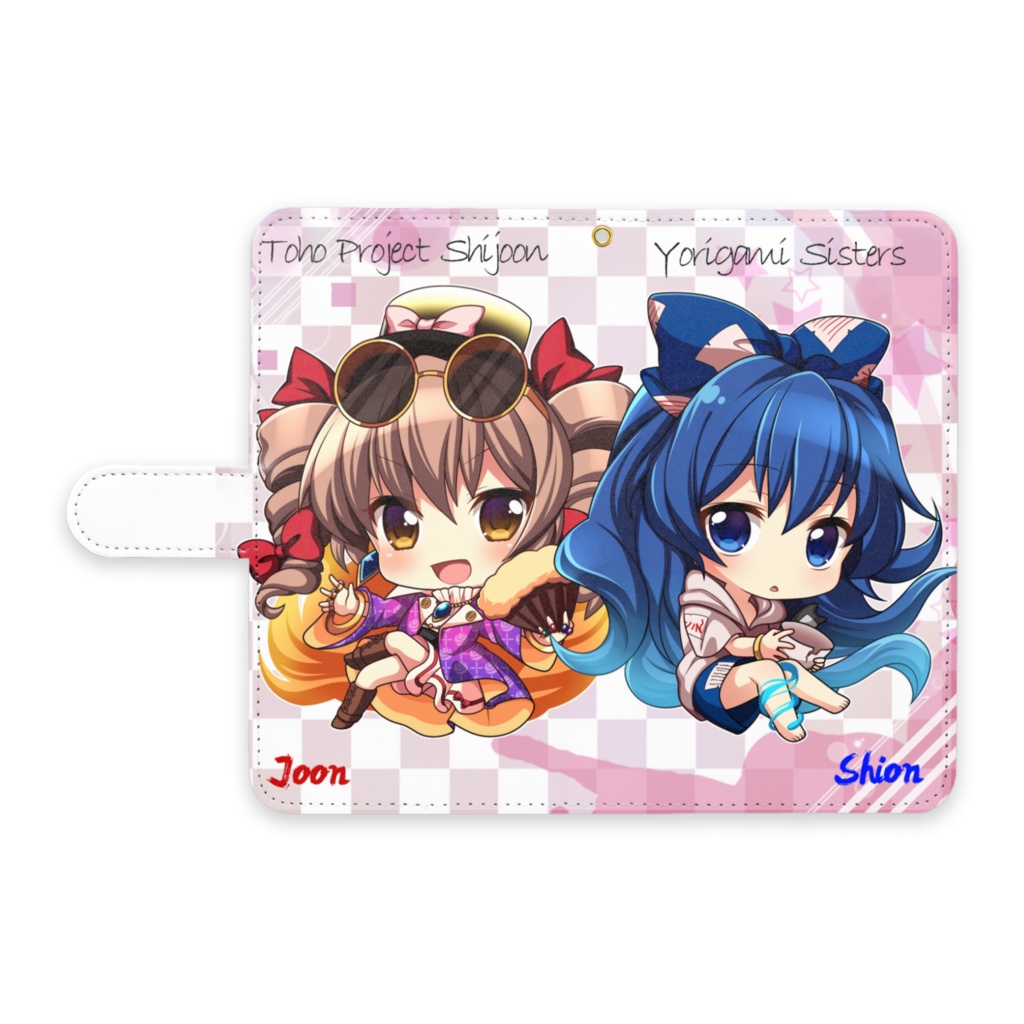 東方【依神姉妹】マルチサイズ手帳型スマホケース　L