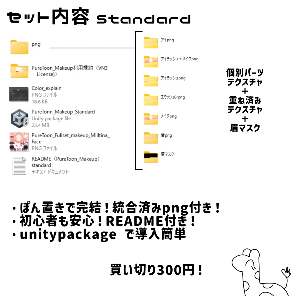 開店記念㊗️【💕期間限定Free💕】ピュアトゥーンミルティナメイク(アイ・舌テクスチャ付き)Makeup Texture/Eye Texture/tongue Texture