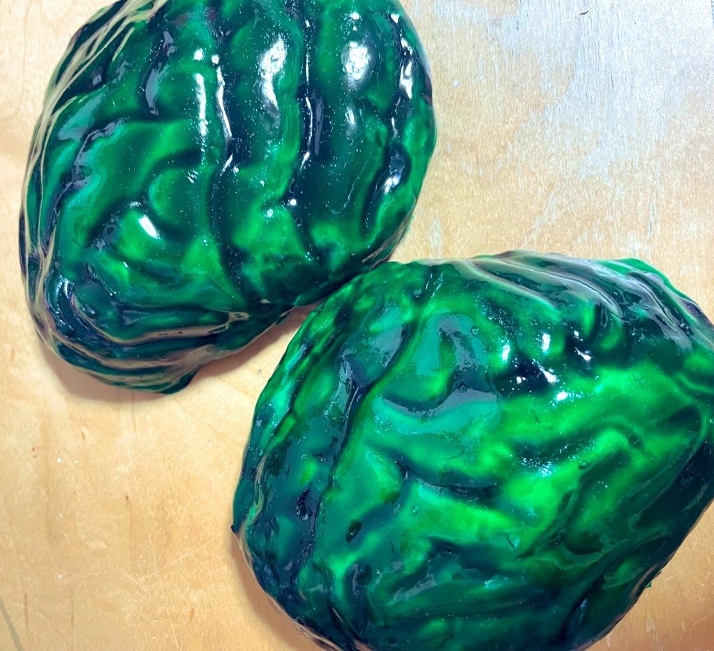 脳みそヘッドピース *シンプル グリーン