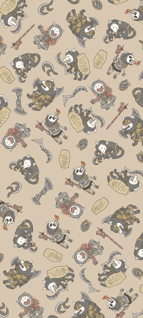 アズラの獣人壁紙セット🐺⚱️（スマホ＆タブレット用）