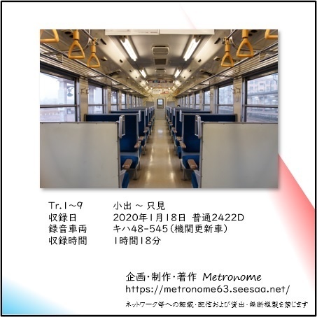 JR東日本 只見線(小出~只見) 車内走行音CD