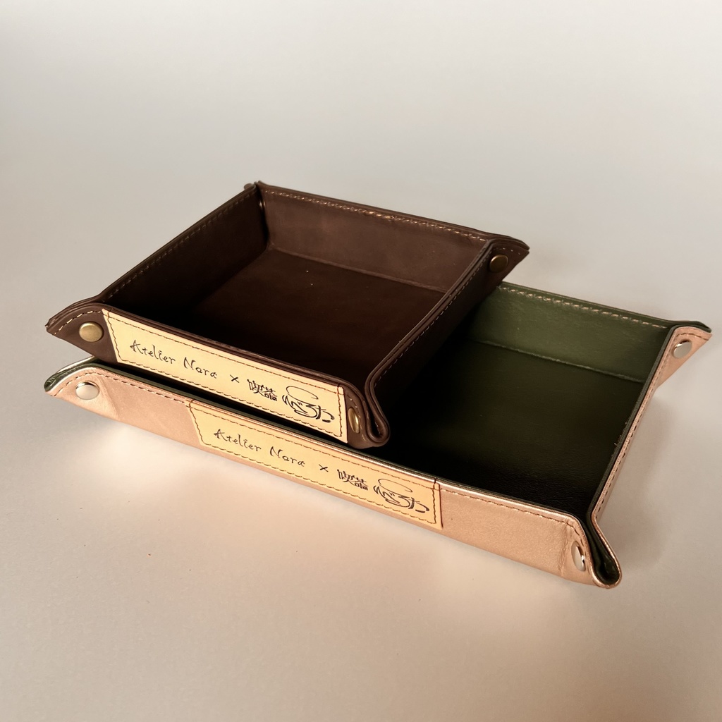 ロゴ入りレザートレイ小