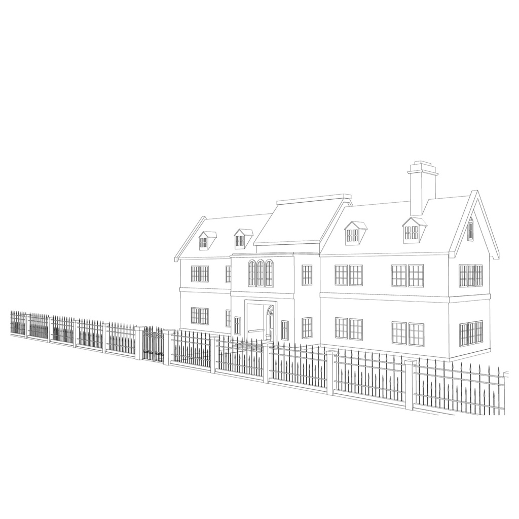 【クリスタ向け】洋風建物外観_タイプ01 / Western-style Building Exterior – Type 01 cs3o 形式