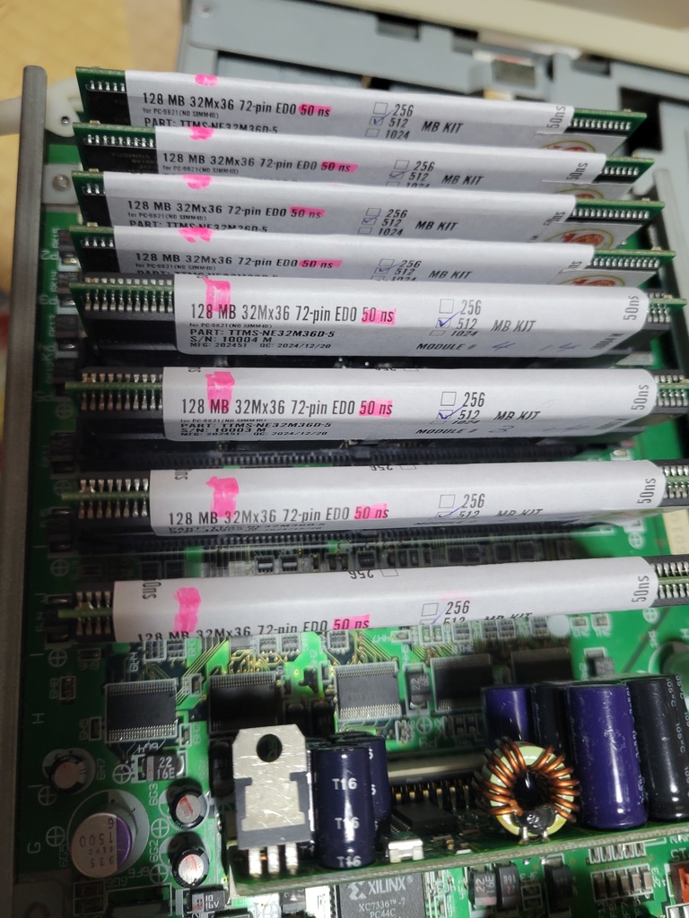 PC-9821向け 128MB EDO ECC SIMM 2 枚セット